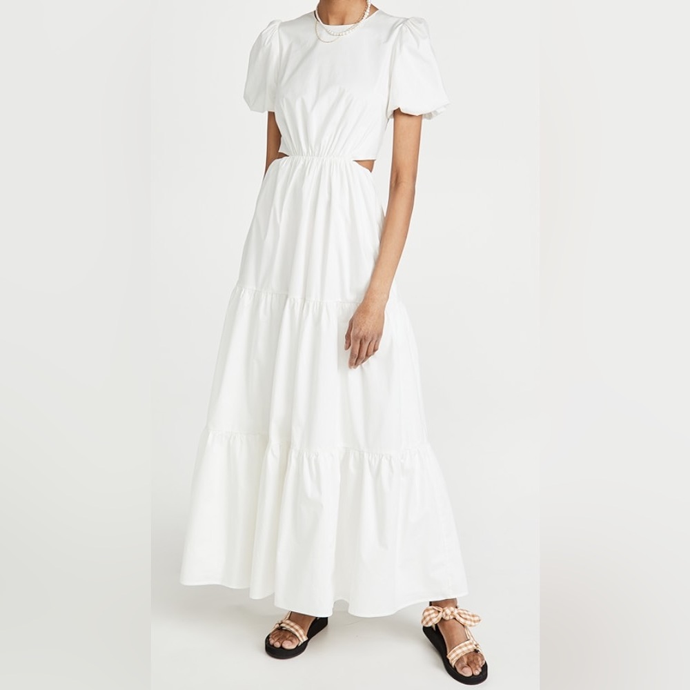 WAYF Women's Plaza Cut Out Tiered Maxi Dress